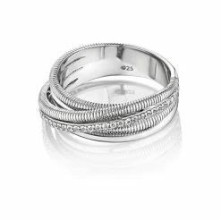 women Judith Ripka Eternity Silver 0.18 ct. tw. White Topaz Ring